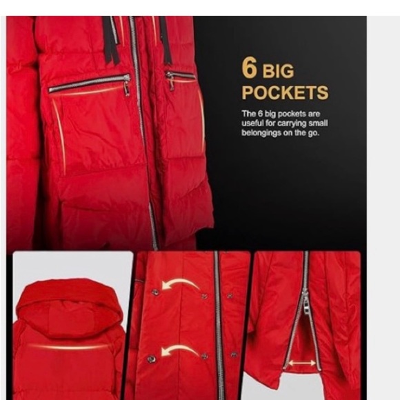 BLUE OROLAY WINTER COAT - SIZE MEDIUM - EXCELLENT CONDITION! - Picture 2 of 11